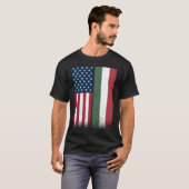 Ungarisch American Flags Proud USA Hunger T-Shirt (Vorne ganz)