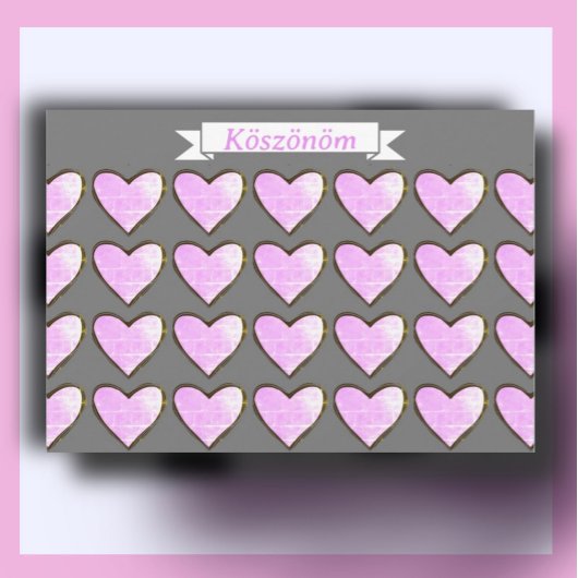 Ungarisch Dankeschön-Karte Dankeskarte