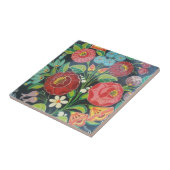 Ungarisch Floral Fliese (Seite)