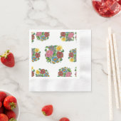 Ungarisch Floral - Kalocsai-Motive Serviette (Beispiel)