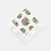 Ungarisch Floral - Kalocsai-Motive Serviette (Ecke)