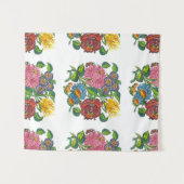 Ungarisch Floral - Kalocsai-Motive Wandteppich (Vorderseite (Horizontal))