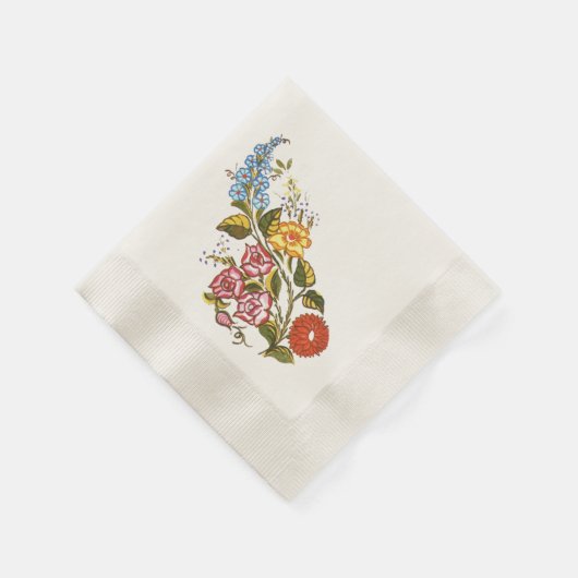 Ungarisch Floral -kalocsai Serviette (Ecke)
