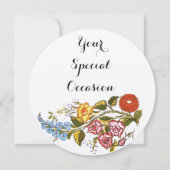 Ungarisch Floral no2 Einladung (Vorderseite)