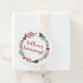 Ungarisch Frohe Weihnachten, Custom Geschenkanhänger (Beispiel)