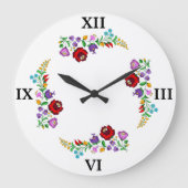 Ungarisch Kalocsa Große Wanduhr (Vorderseite)