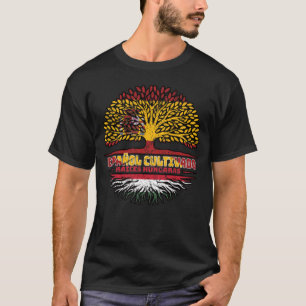 Ungarisch Spanien Fahne für Baumstämme T-Shirt