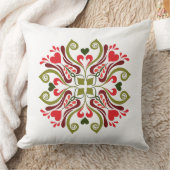 Ungarisch Tulip Floral Motif Kissen (Decke)