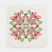 Ungarisch Tulip Floral Motif Serviette (Vorderseite)