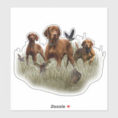 Ungarisch Vizsla Art Aufkleber (Blatt)