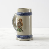 Ungarisch Vizsla Art Bierglas (Vorderseite Links)