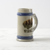 Ungarisch Vizsla Art Bierglas (VorderseiteRechts)