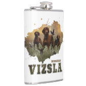 Ungarisch Vizsla Art Flachmann (Rechts)