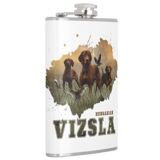 Ungarisch Vizsla Art Flachmann (Rechts)