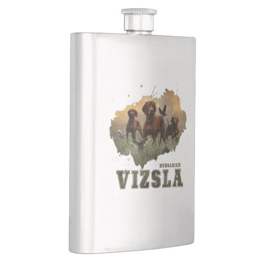Ungarisch Vizsla Art Flachmann (Rechts)