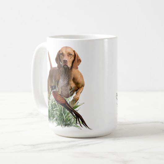 Ungarisch Vizsla Art Kaffeetasse (Vorderseite Links)