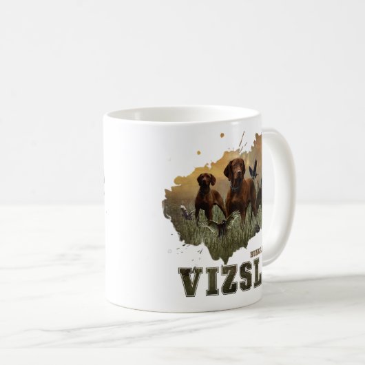 Ungarisch Vizsla Art Kaffeetasse (VorderseiteRechts)