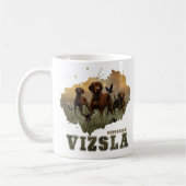 Ungarisch Vizsla Art Kaffeetasse (Links)