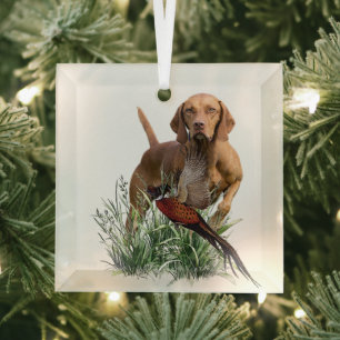 Ungarisch Vizsla Art Ornament Aus Glas