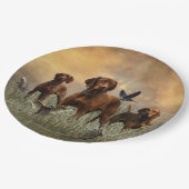 Ungarisch Vizsla Art Pappteller (Schrägansicht)