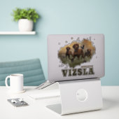 Ungarisch Vizsla Art Sticker (Laptop auf Schreibtisch)