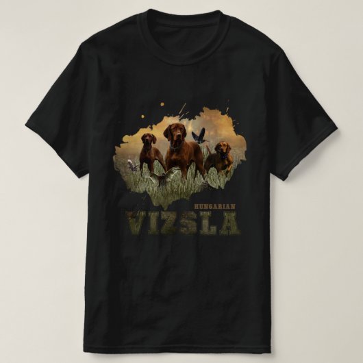 Ungarisch Vizsla Art T-Shirt (Design vorne)