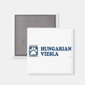 Ungarisch Vizsla Blue Magnet (Vorderseite/Rückseite)