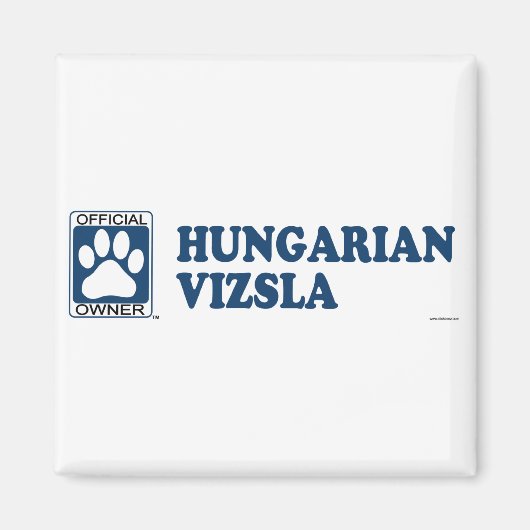Ungarisch Vizsla Blue Magnet (Vorne)