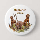 Ungarisch Vizsla Button (Vorderseite)