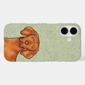 Ungarisch Vizsla Cartoon Pointer Dog Green Case-Mate iPhone Hülle (Rückseite (Horizontal))