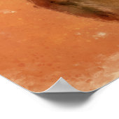 Ungarisch Vizsla Dog Kunstmalerei Poster (Ecke)