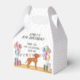 Ungarisch Vizsla Dog Pastel Geburtstag Vielen Dank Geschenkschachtel