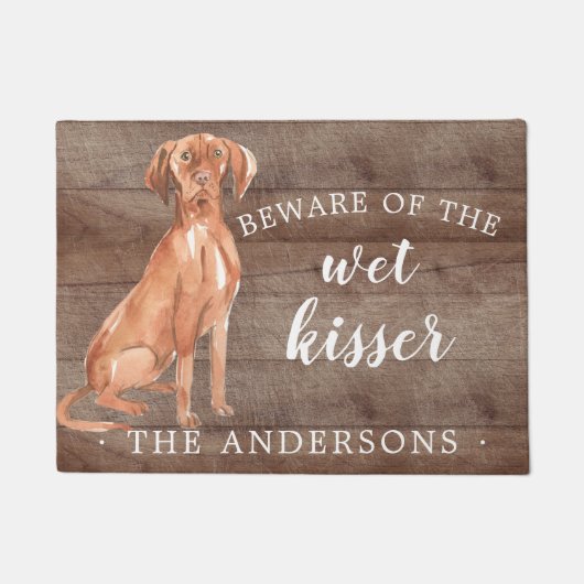 Ungarisch Vizsla.Dog Personalisiert Dog Mat Fußmatte (Vorderseite)
