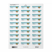 Ungarisch Vizsla Dog Snowy Winterwald und Text (Vorne)