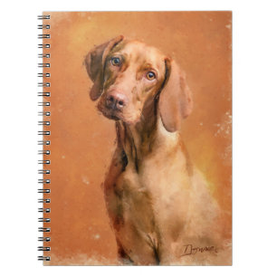 Ungarisch Vizsla Hund Kunstmalerei Notizblock