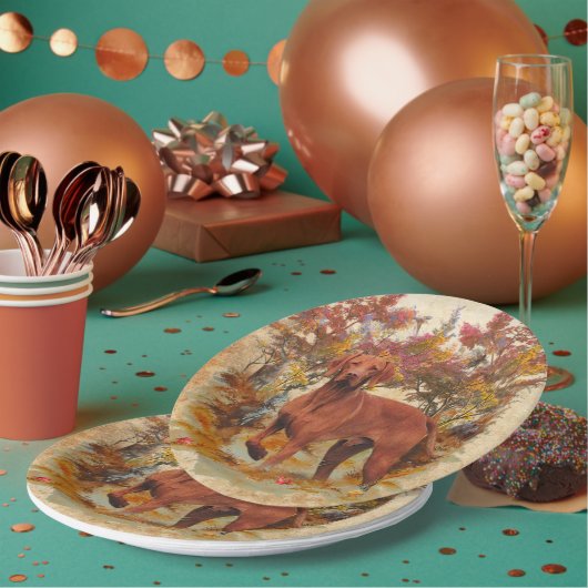 Ungarisch Vizsla, Jagd auf Enten im Winter Papa Pappteller (Multi)