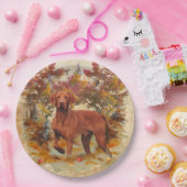 Ungarisch Vizsla, Jagd auf Enten im Winter Papa Pappteller (Party)