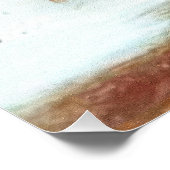 Ungarisch Vizsla, Jagd auf Enten im Winter Poster (Ecke)