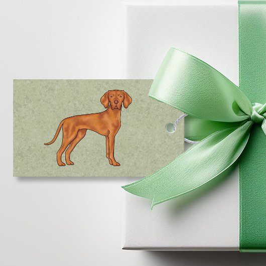 Ungarisch Vizsla Niedlich Cartoon Pointer Dog Gree Geschenkanhänger
