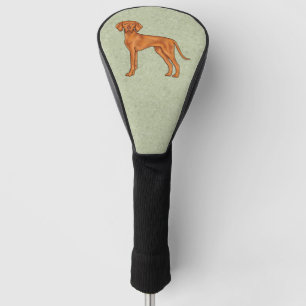 Ungarisch Vizsla Niedlich Cartoon Pointer Dog Gree Golf Headcover
