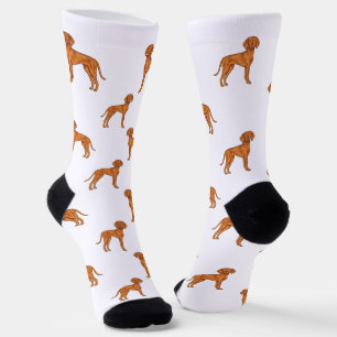 Ungarisch Vizsla Niedlich Cartoon Pointer Dog Must Socken