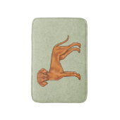 Ungarisch Vizsla Niedlich Pointer Dog Stehend Gree Badematte (Vorderseite Vertikal)