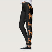 Ungarisch Vizsla Pointer Niedlich Cartoon Hunde Sc Leggings (Links)