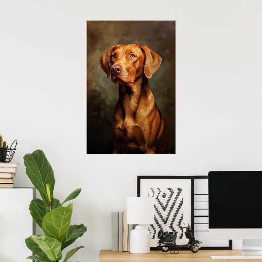 Ungarisch Vizsla Poster (Heimbüro)