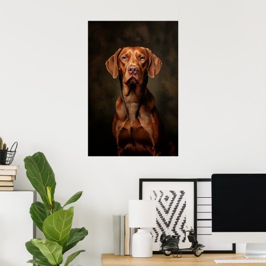 Ungarisch Vizsla Poster (Heimbüro)