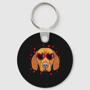 Ungarisch Vizsla Valentine Herzstück Niedlich Hund Schlüsselanhänger