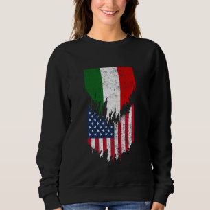 Ungarische amerikanische Flaggen gezacktes Ungarn Sweatshirt