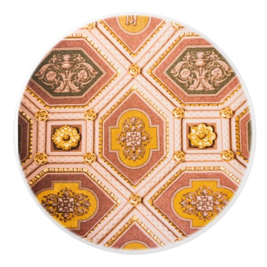 Ungarische Architektur Keramik Pull Keramikknauf (Vorderseite)