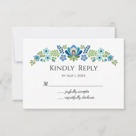 Ungarische Blauvögel RSVP Karte