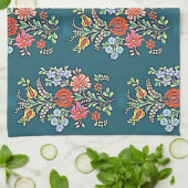 Ungarische Blume Geschirrtuch (Gefaltet)